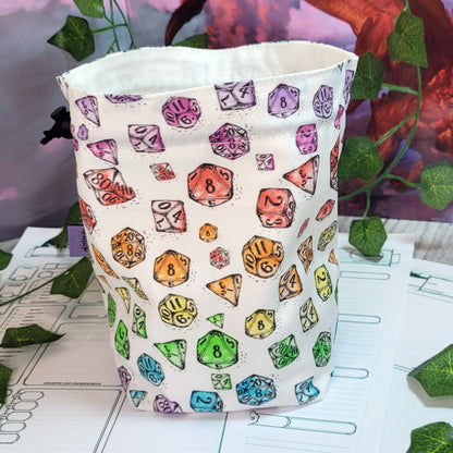 Rainbow Dice Dice Bag XXL with compartments