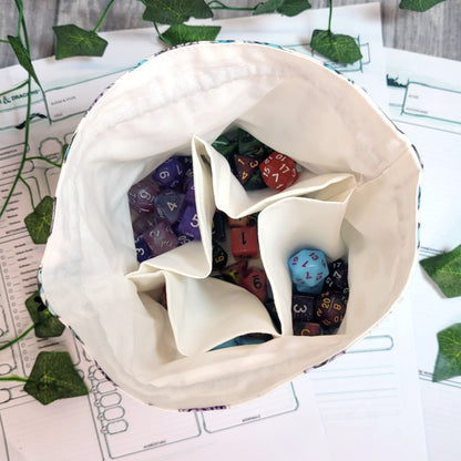 Rainbow Dice Dice Bag XXL with compartments