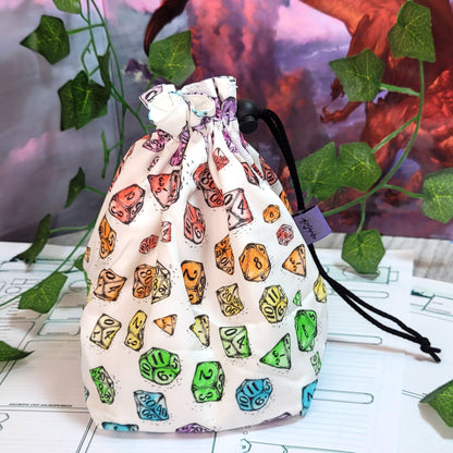 Rainbow Dice Dice Bag XXL with compartments