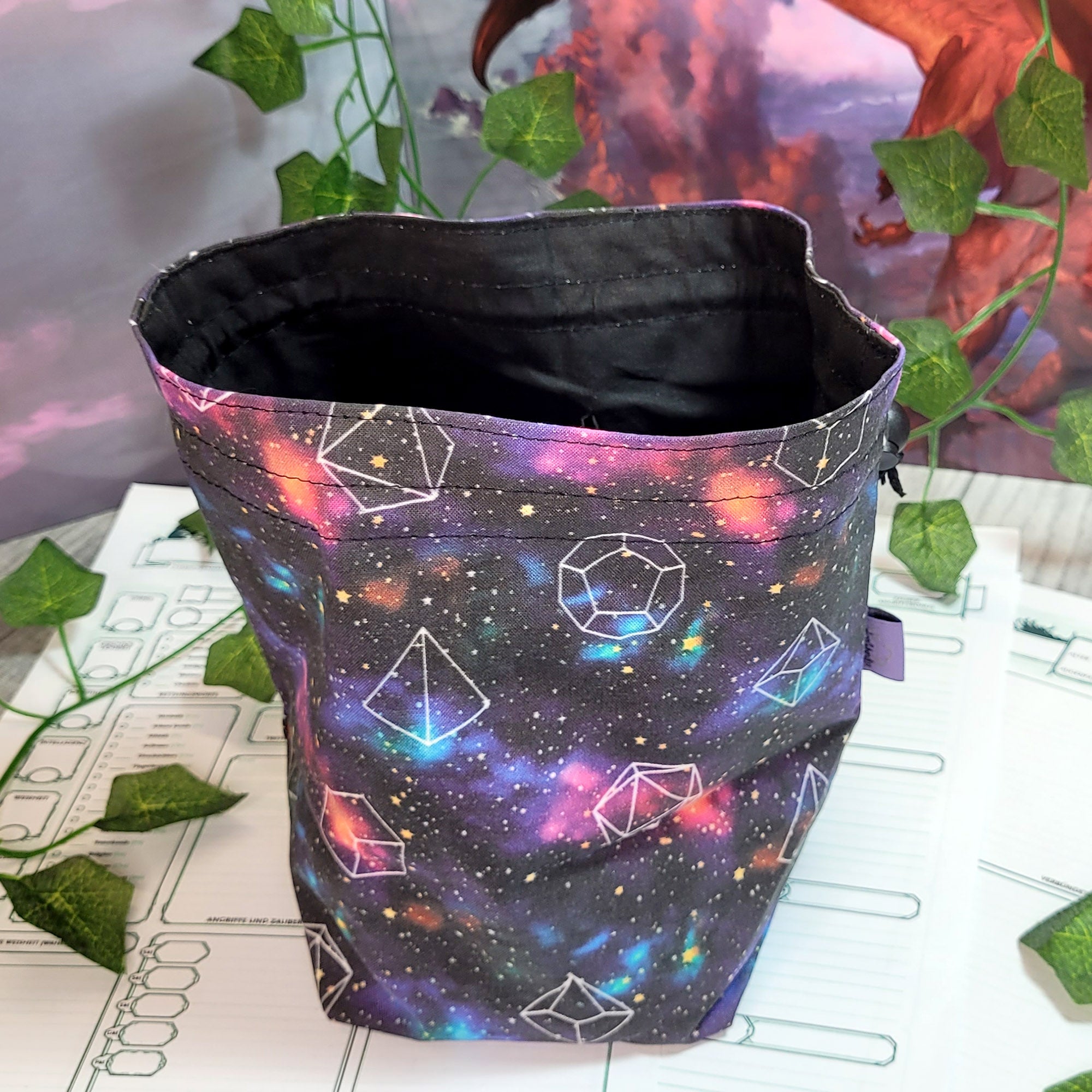 Galaxy Dice Dice Bag XXL with compartments