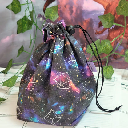 Galaxy Dice Dice Bag XXL with compartments