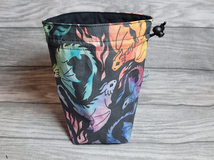 Rainbow Dragons Dice Bag L