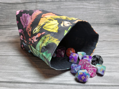 Rainbow Dragons Dice Bag L