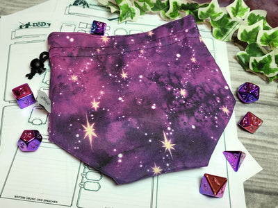 Purple Galaxy Würfelbeutel L