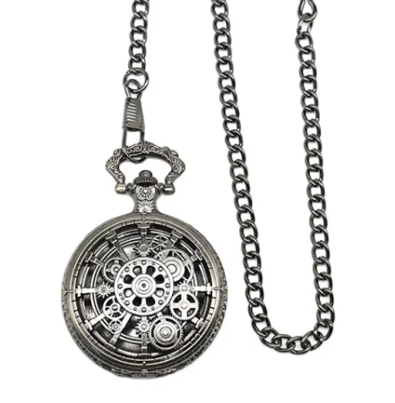kette mit aufbewahrung Mini Metallwürfel mit Aufbewahrung im Taschenuhrformat: Steampunk – unartick