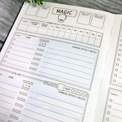 DnD 5e Player Journal blau - 2024 Edition