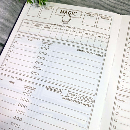 DnD 5e Player Journal rot - 2024 Edition