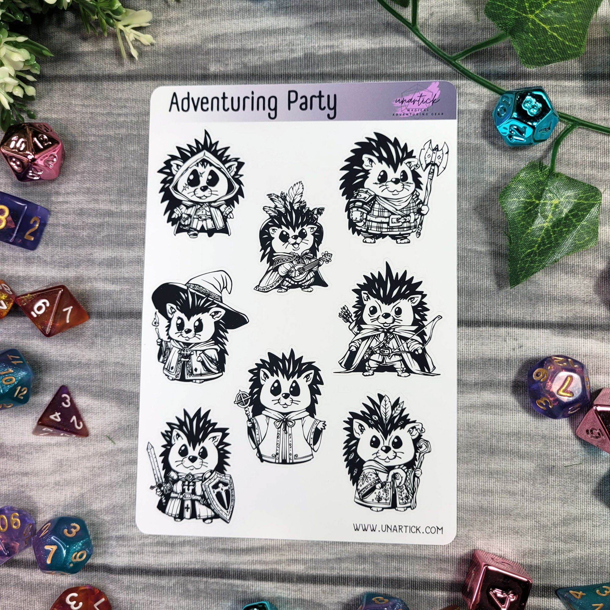 Stickerbogen: Adventuring Party