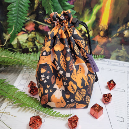 Autumn Foxes Würfelbeutel L