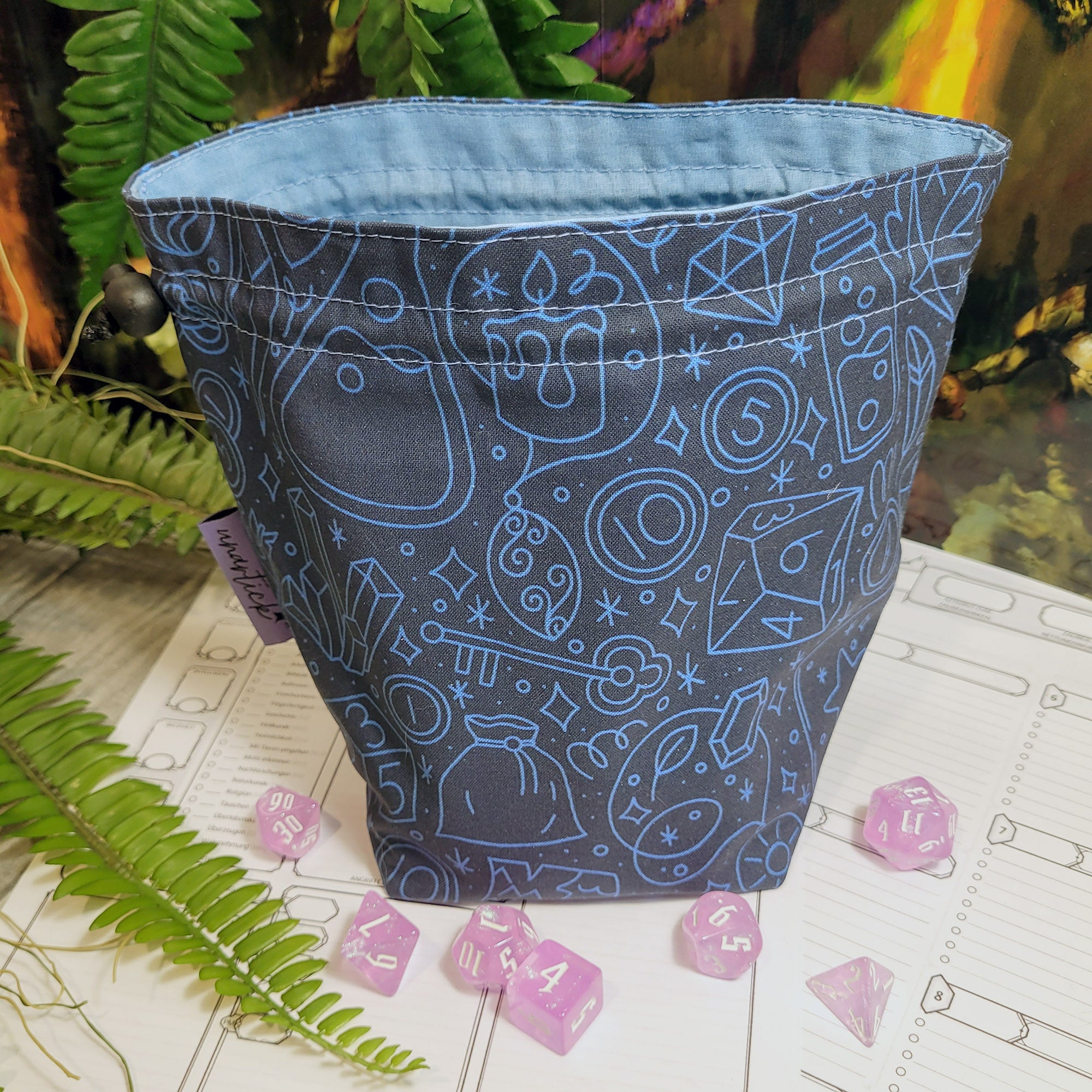 Dungeons and Dice Würfelbeutel XXL mit Unterteilungen