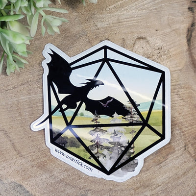 Sticker Dragon D20