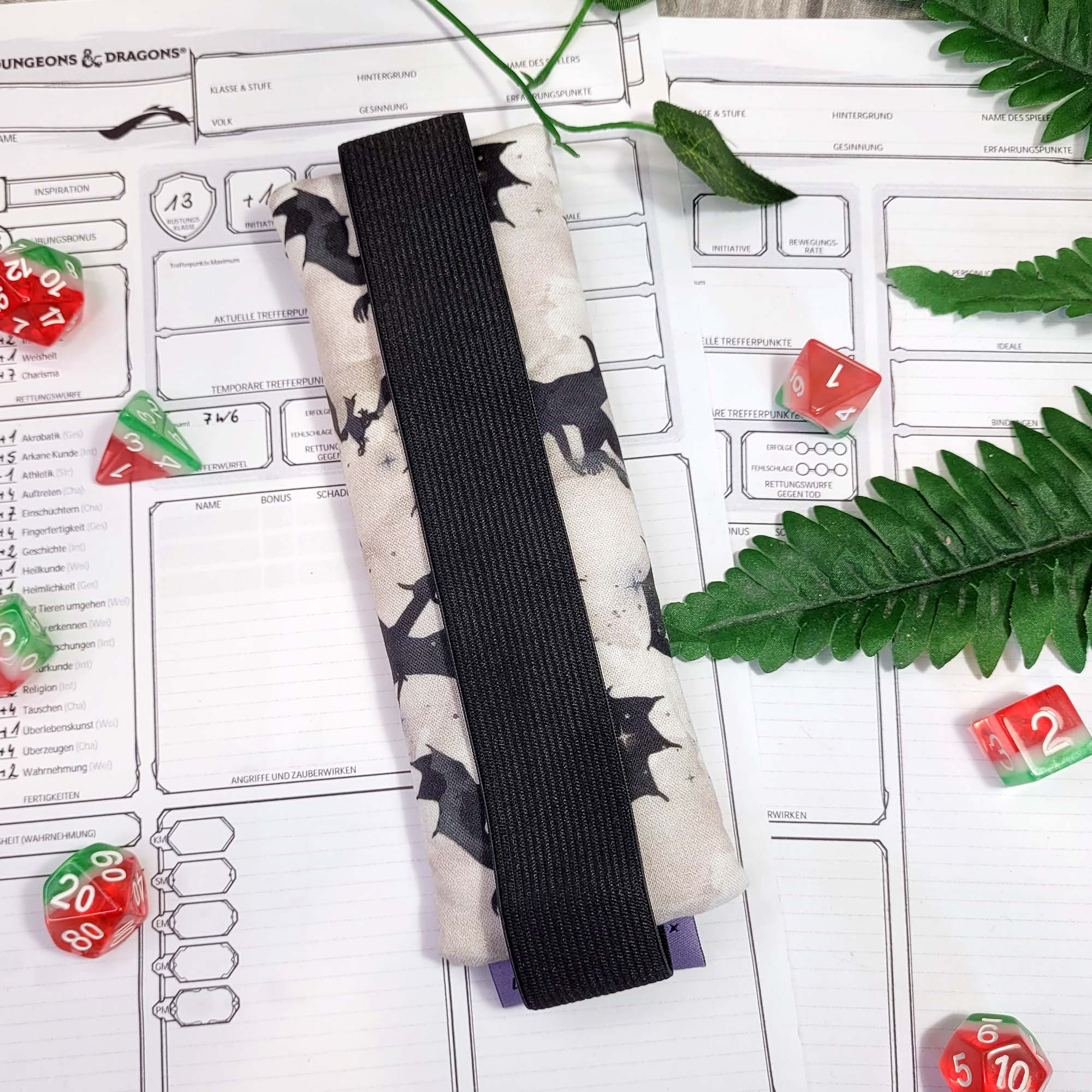 Mäppchen "Dragons" mit Gummiband