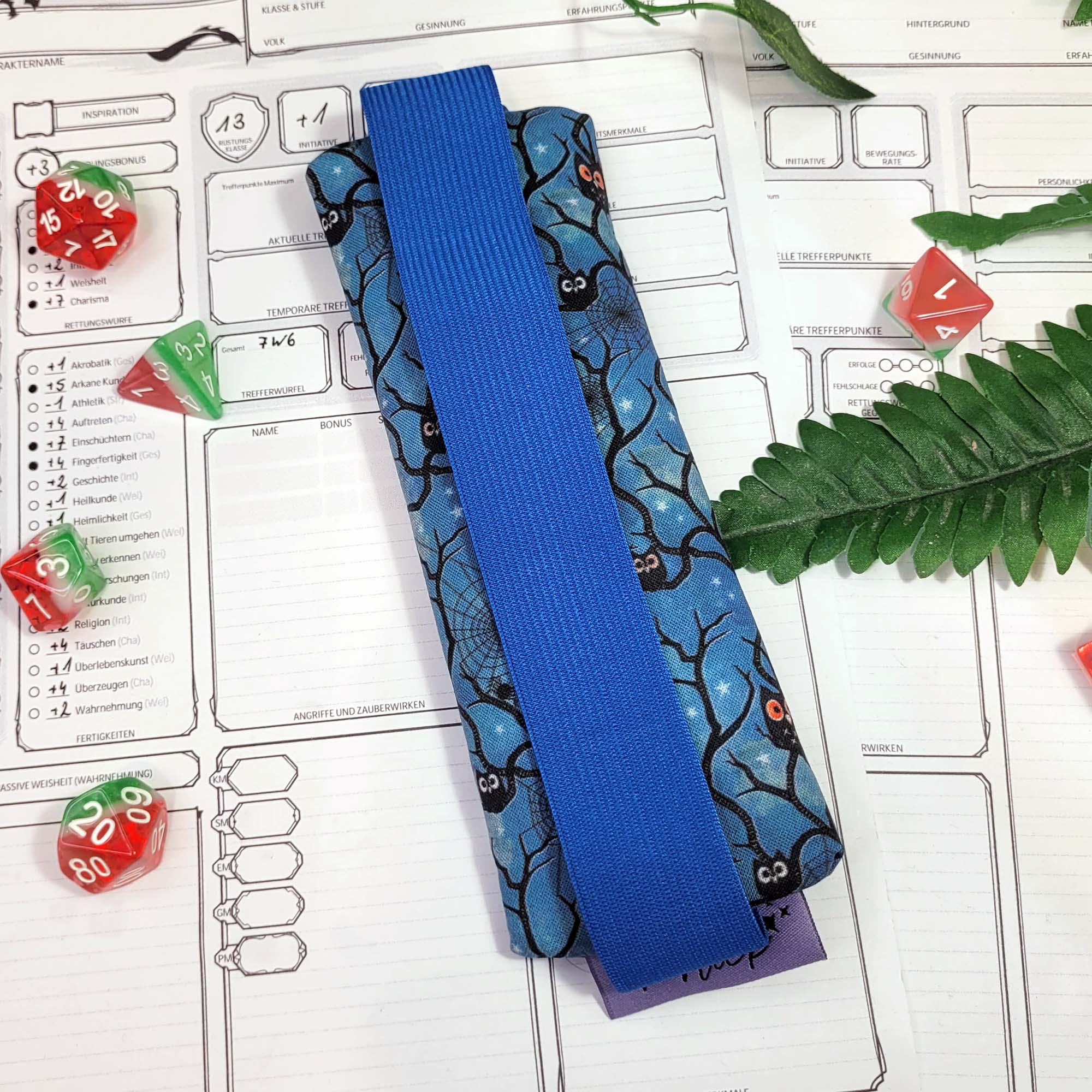 Mäppchen "Eulen" mit Gummiband