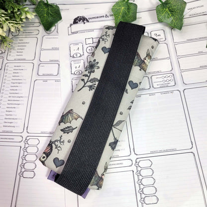 Mäppchen "Fledermäuse" mit Gummiband