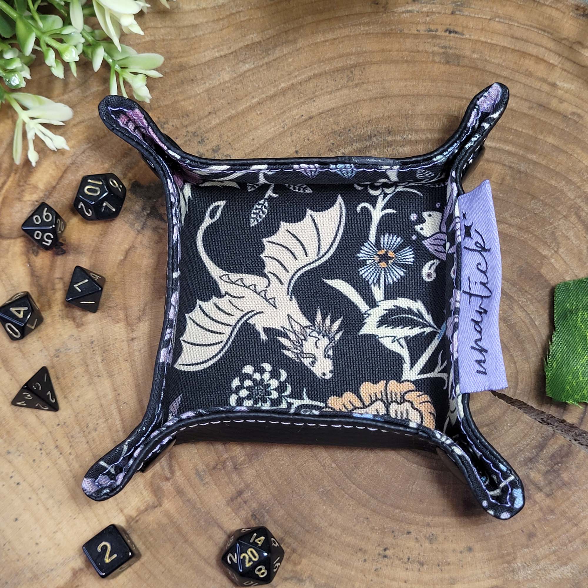 Flower Dragons faltbare Würfelunterlage XXS in Pixiegröße