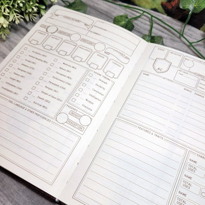 DnD 5e Player Journal braun