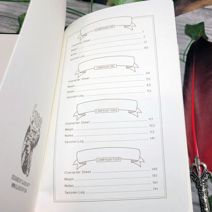 DnD 5e Player Journal schwarz