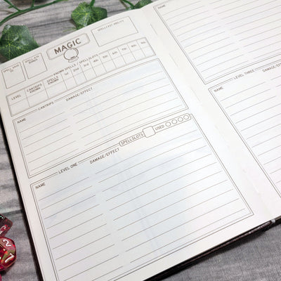 DnD 5e Player Journal grün