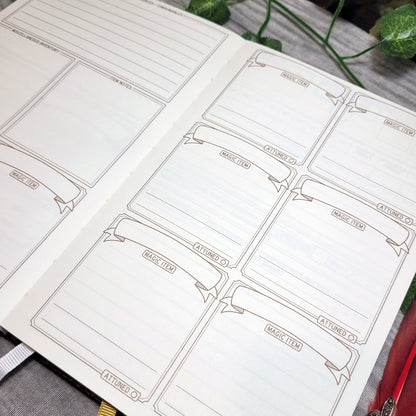 DnD 5e Player Journal schwarz