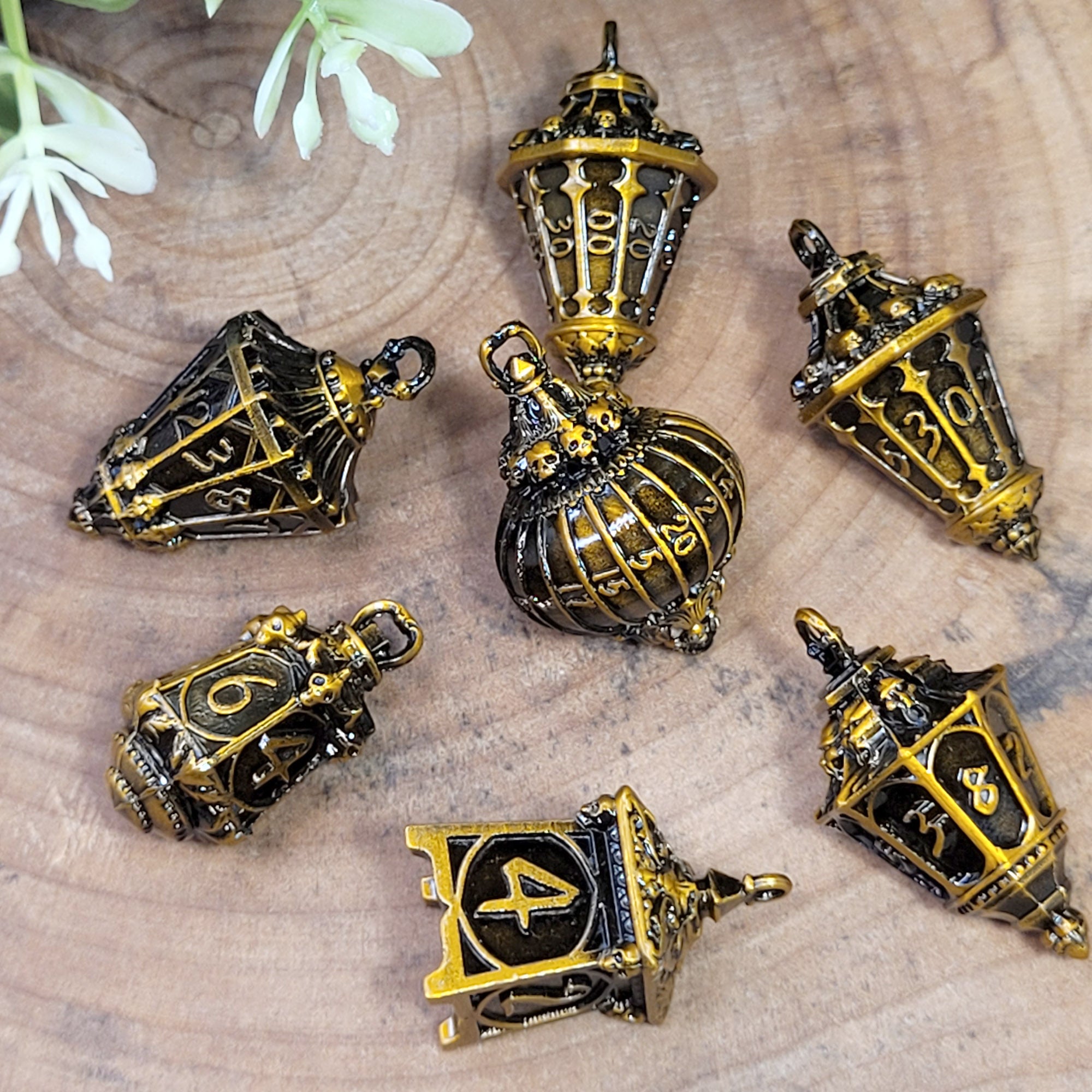 Golden Skull Lantern