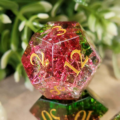 Magical Rose Würfel aus Glas