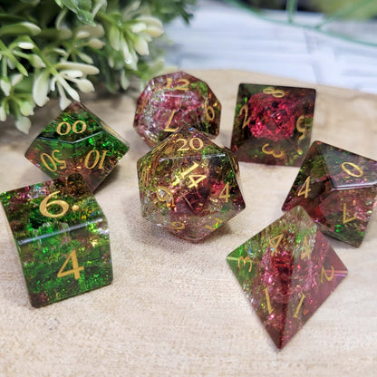 Magical Rose Würfel aus Glas