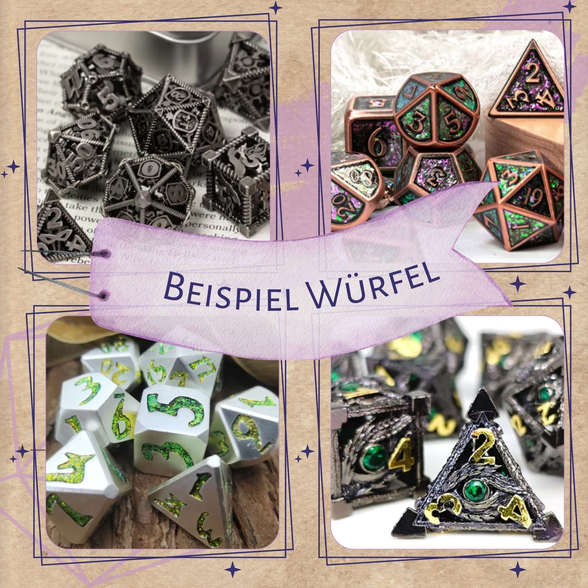 VORBESTELLUNG! Würfel Adventskalender "Metall"