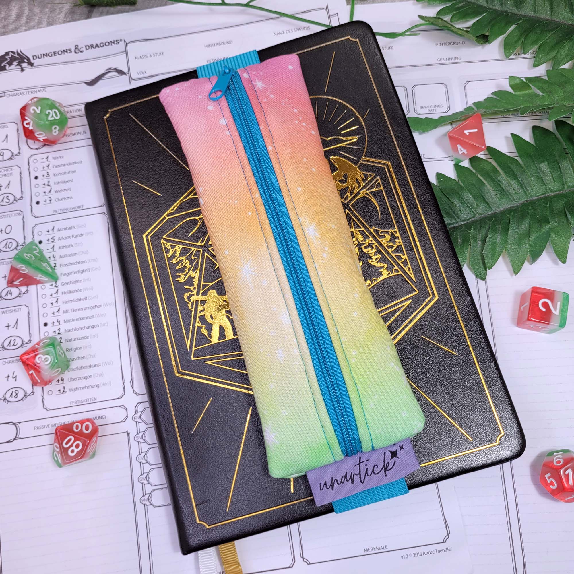 Mäppchen "Pastell Galaxy" mit Gummiband