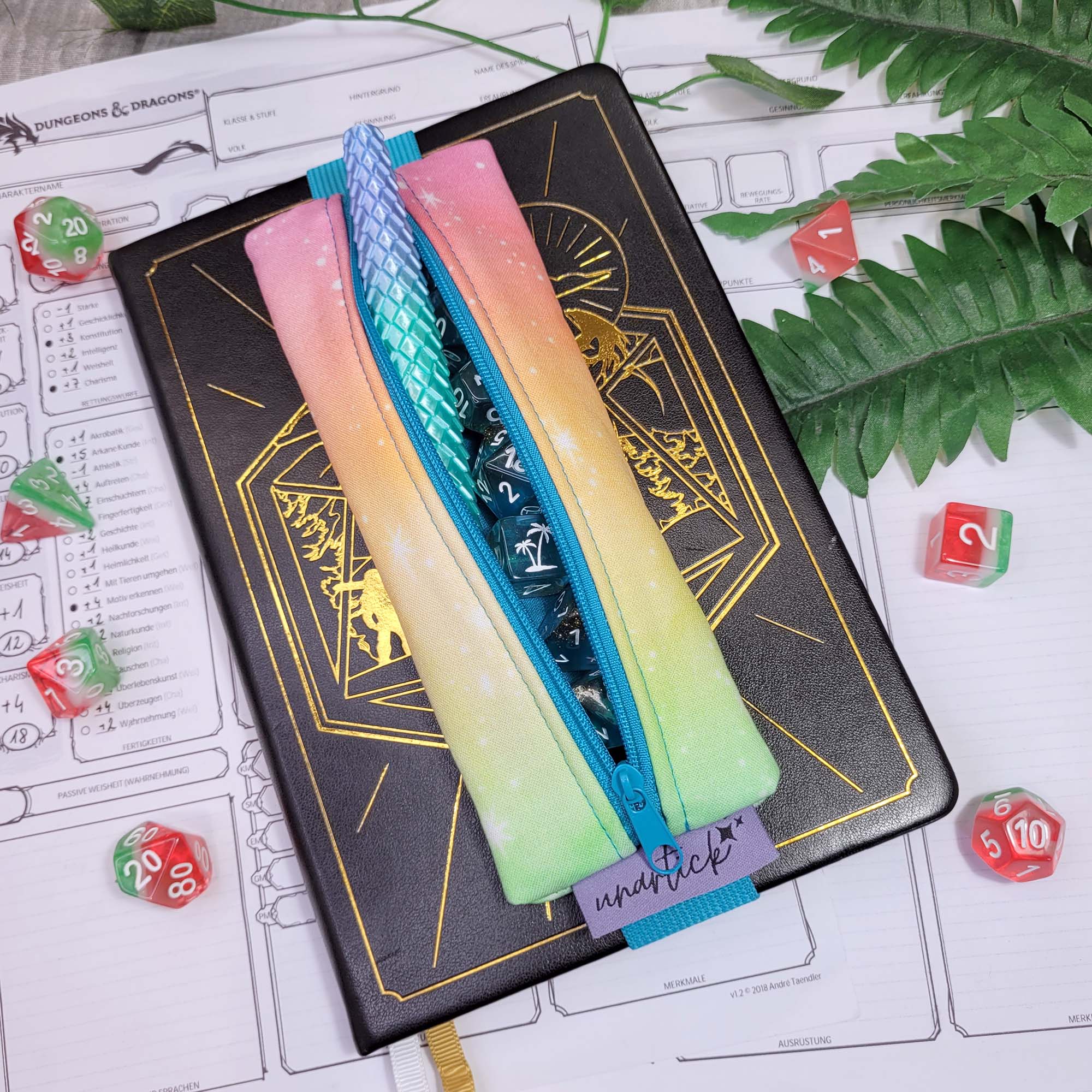 Mäppchen "Pastell Galaxy" mit Gummiband