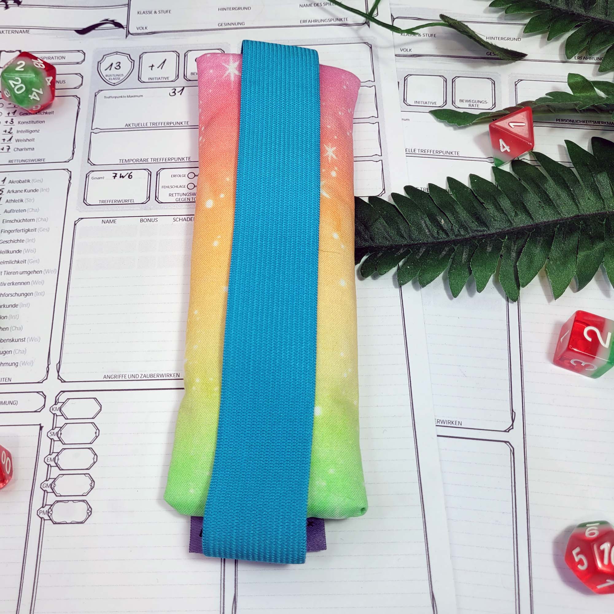 Mäppchen "Pastell Galaxy" mit Gummiband