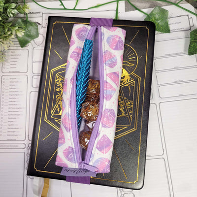 Mäppchen "Pastel Dice" mit Gummiband