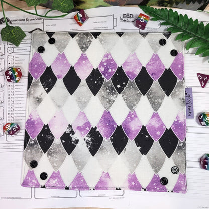 Asexual Pride Dragon Scales faltbare Würfelunterlage L