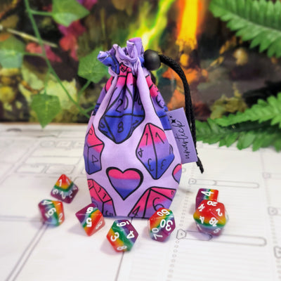 Bisexual Pride Dice Würfelbeutel S