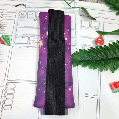 Mäppchen "Purple Galaxy" mit Gummiband