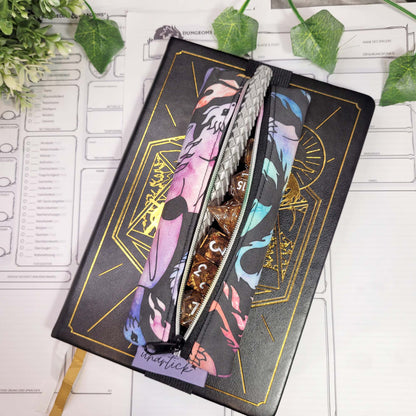 Mäppchen "Rainbow Dragons" mit Gummiband