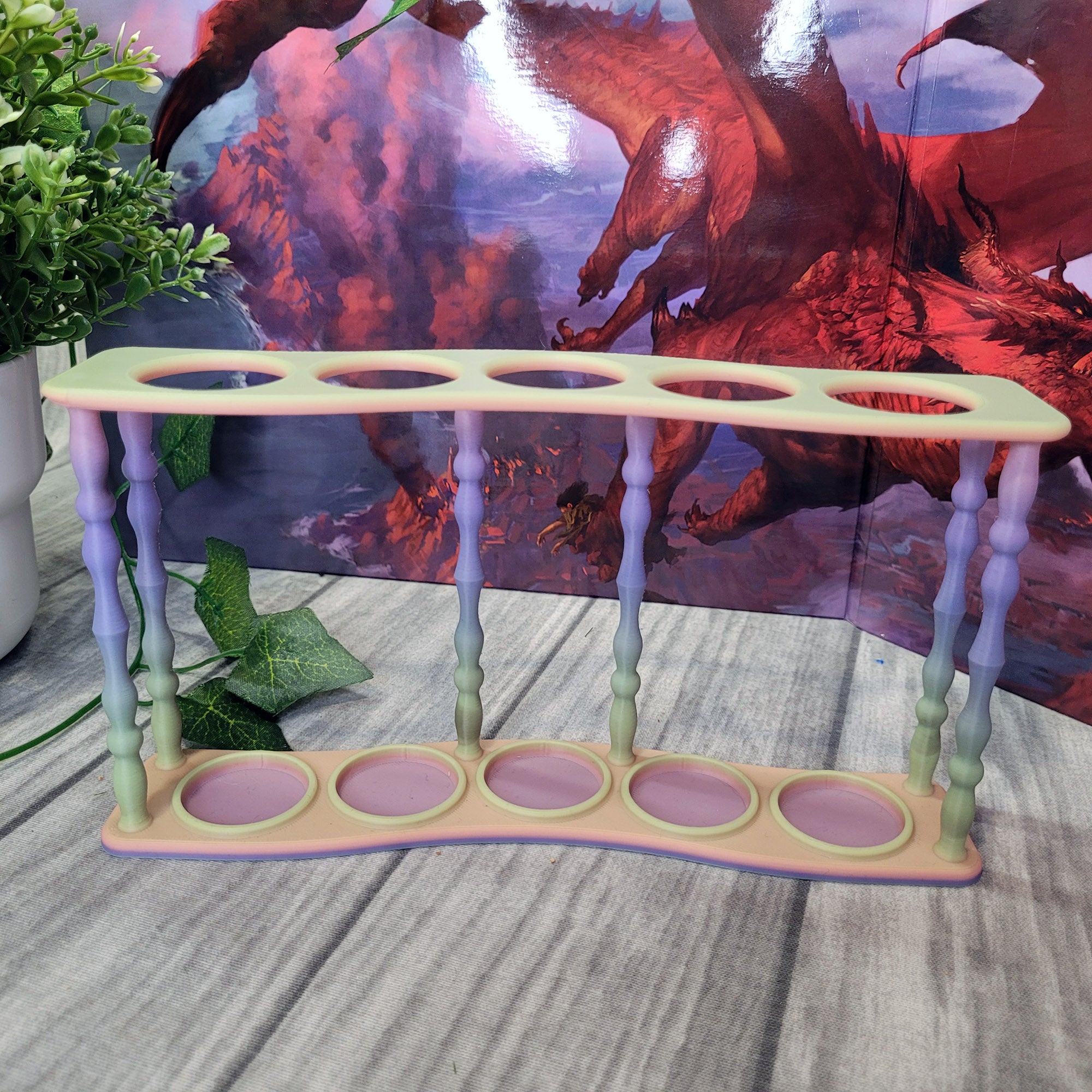 Display for unartick dice theme sets: Fey Pastel