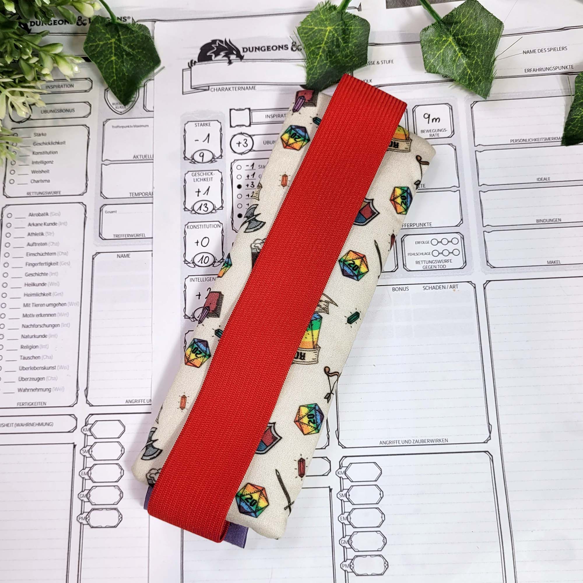 Mäppchen "Roll with Pride" mit Gummiband