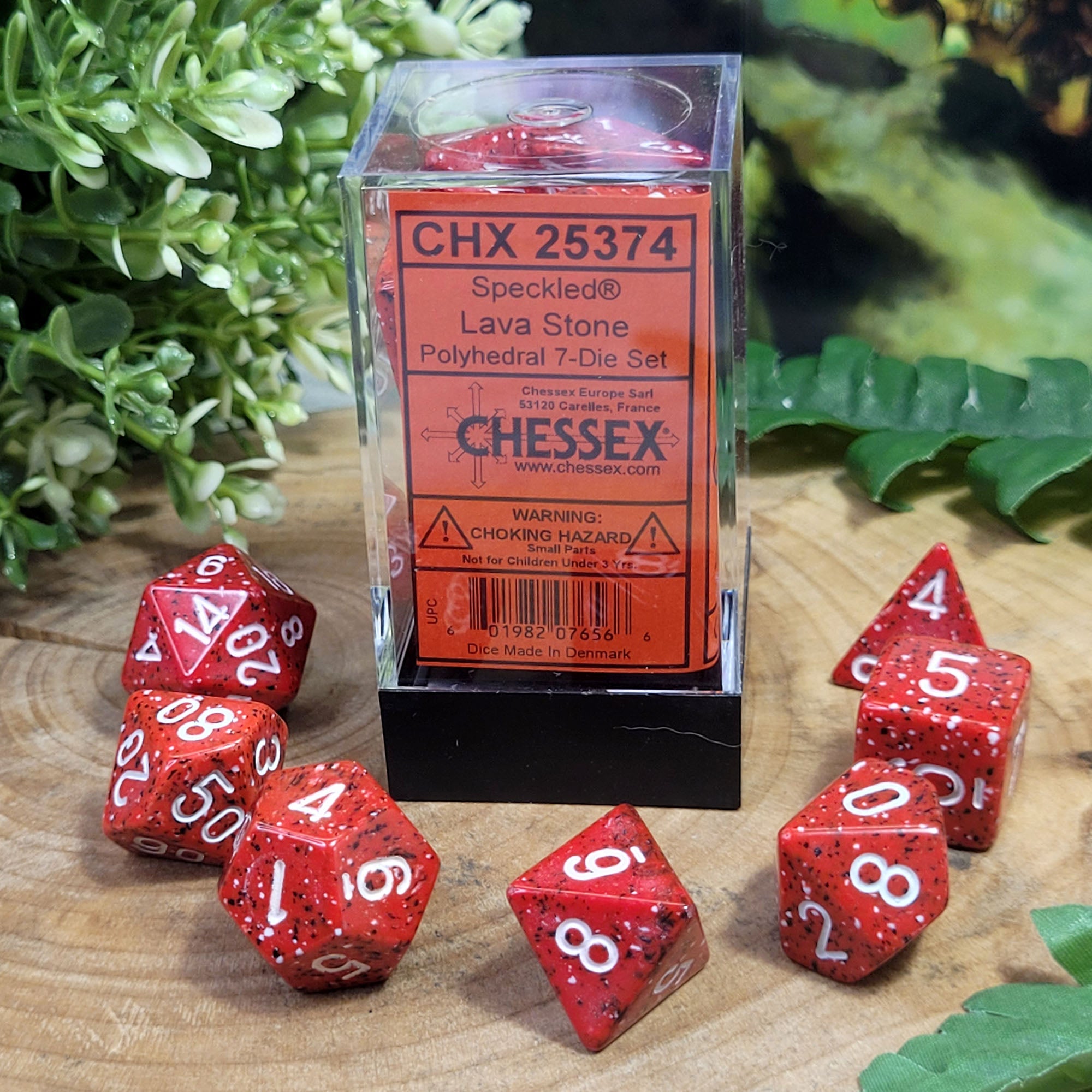 Speckled® Polyhedral Lava Stone 7-Die Set