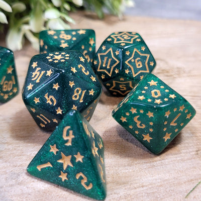 Stars and Wishes Green