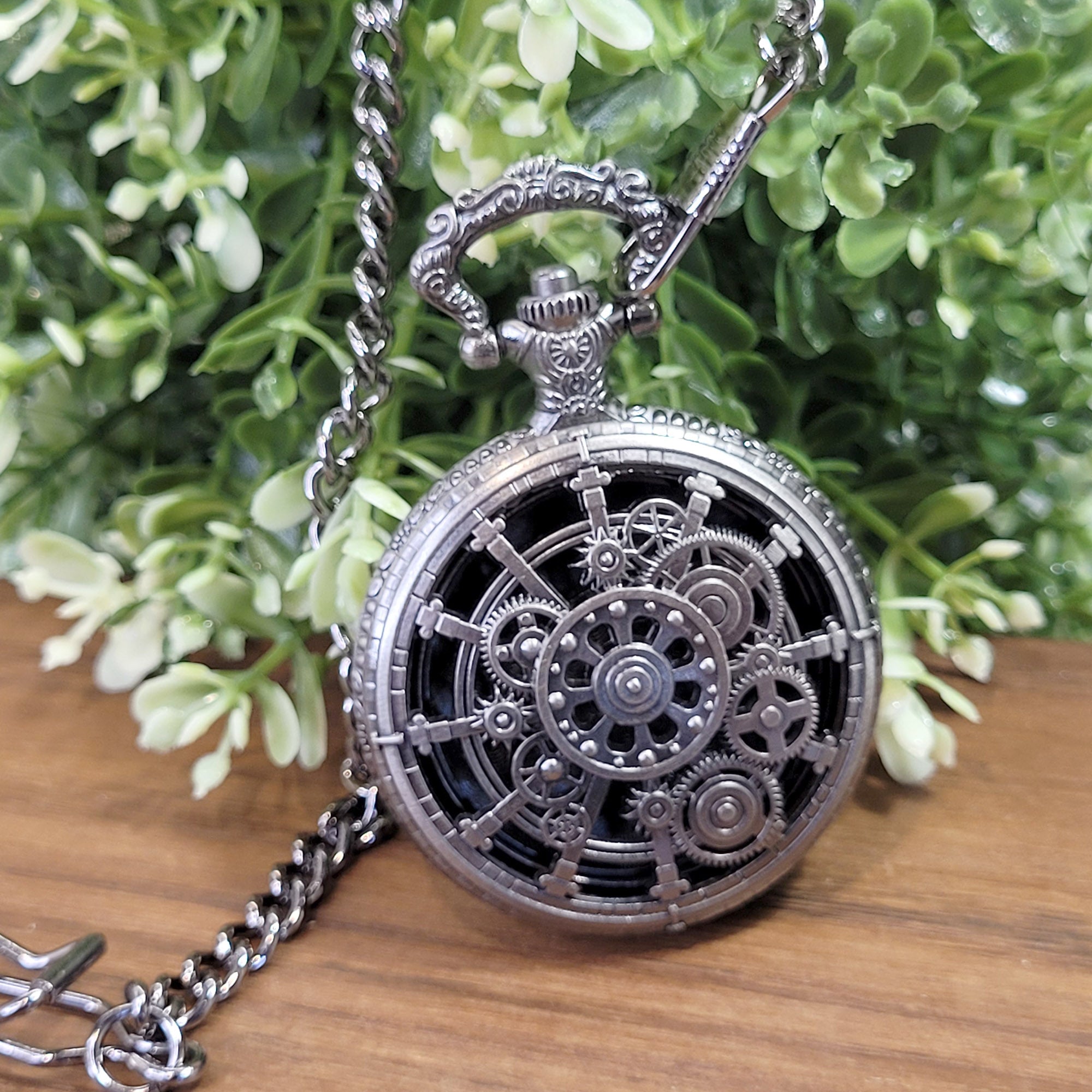 Mini Metallwürfel mit Aufbewahrung im Taschenuhrformat: Steampunk