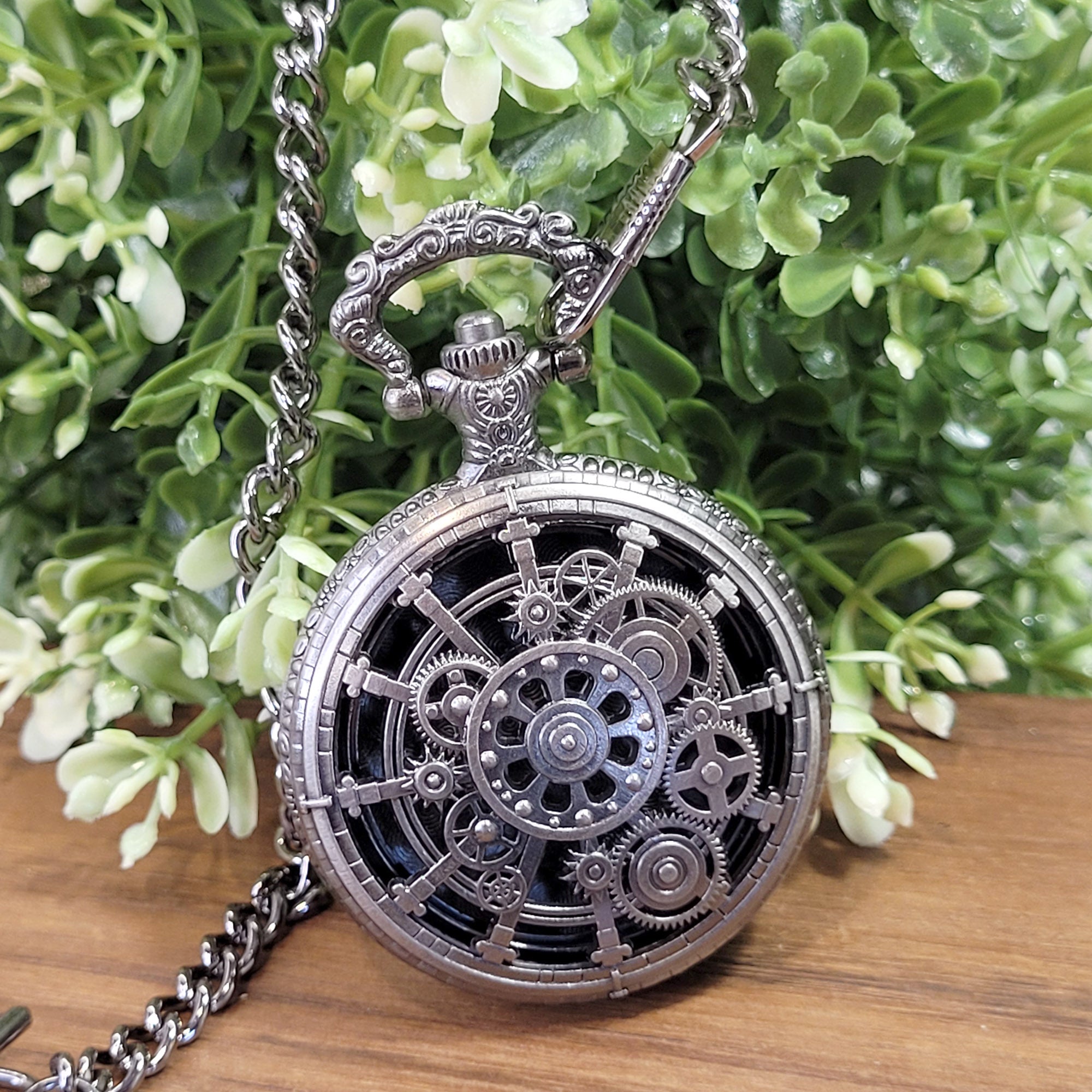 Mini Metallwürfel mit Aufbewahrung im Taschenuhrformat: Steampunk