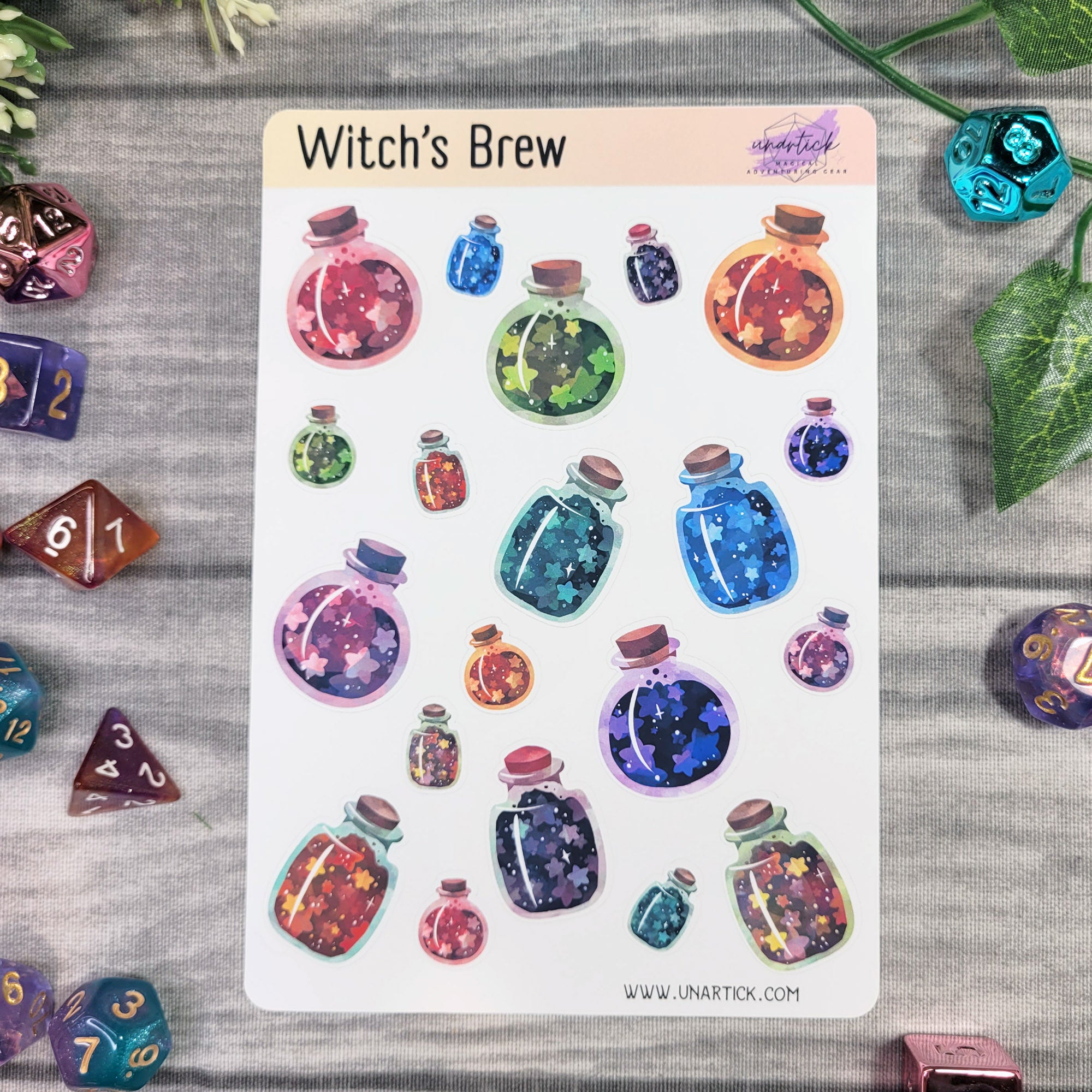 Stickerbogen:  Witchs Brew