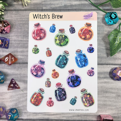 Stickerbogen:  Witchs Brew