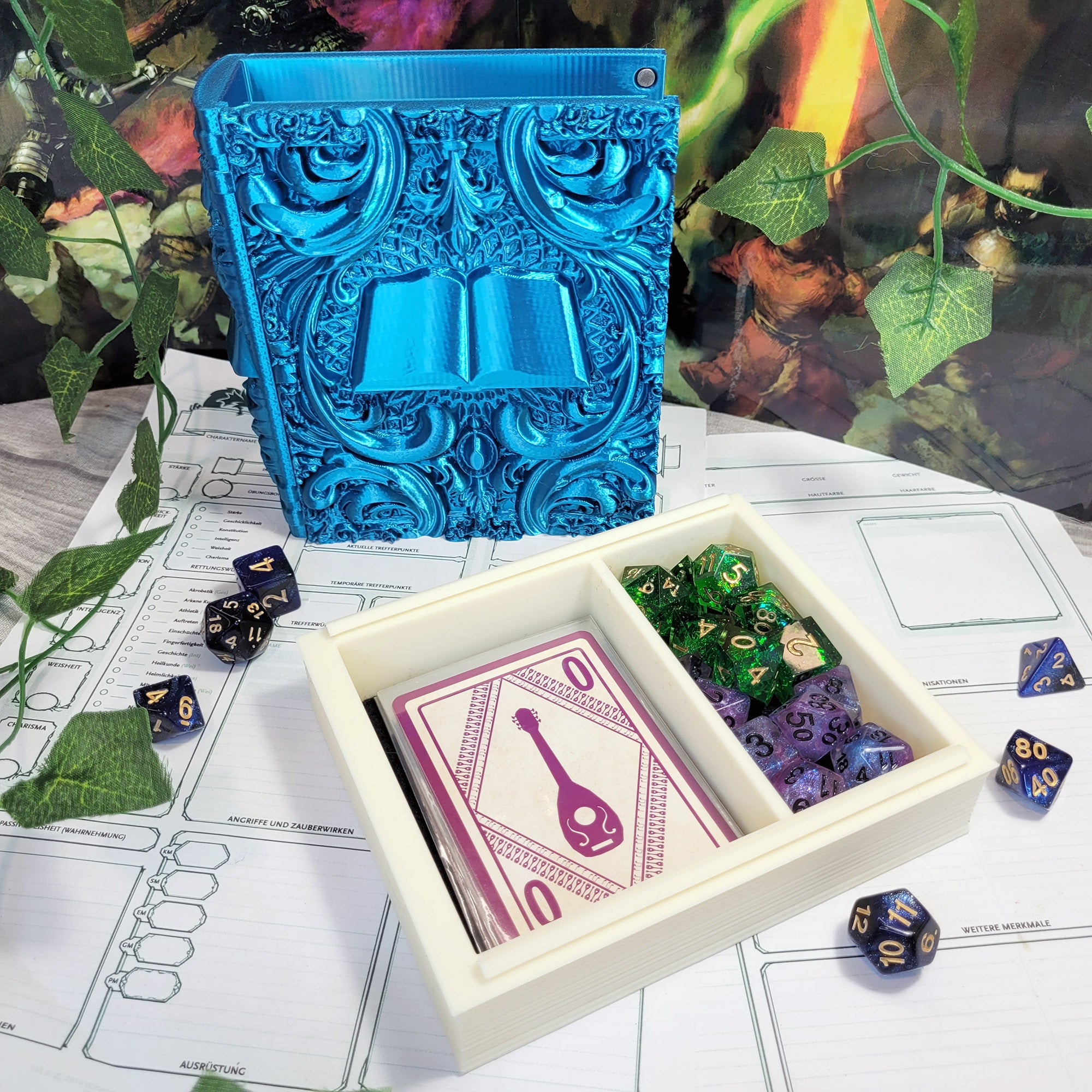 Dice Tome: Cyan Spellbook