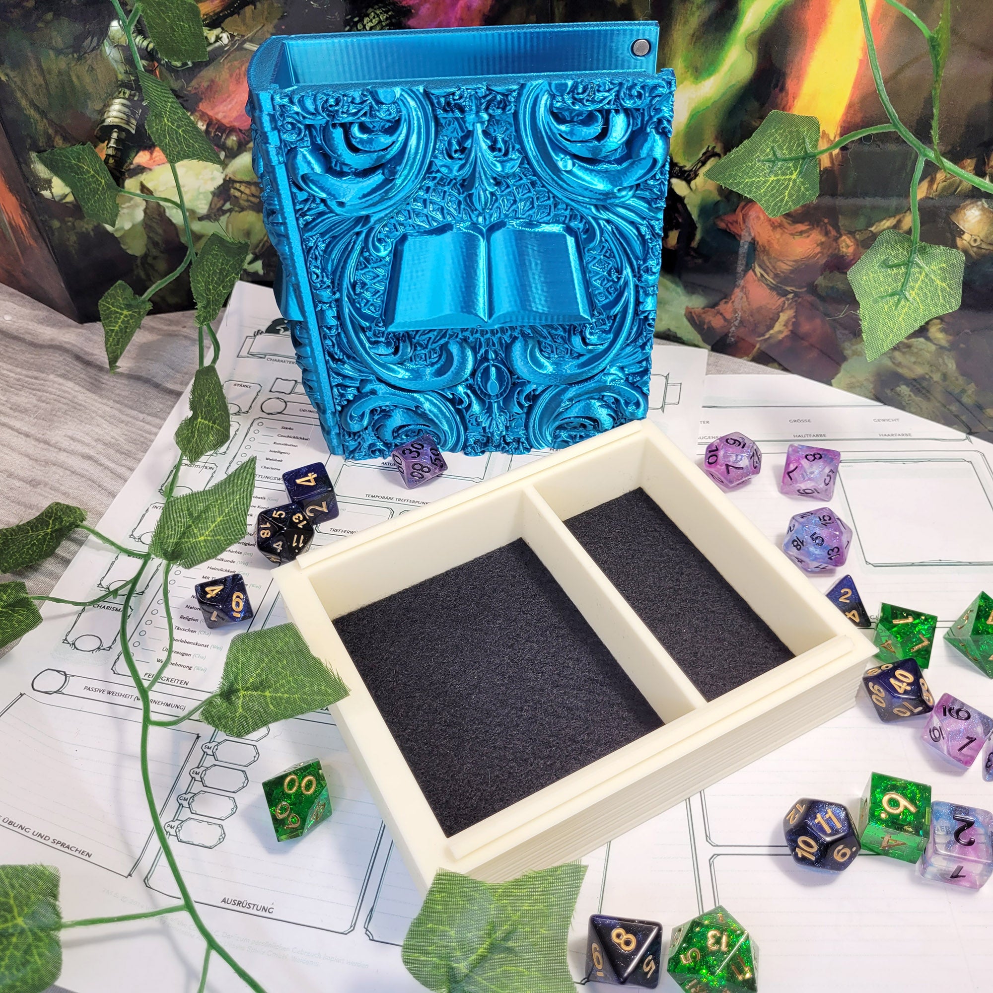 Dice Tome: Cyan Spellbook
