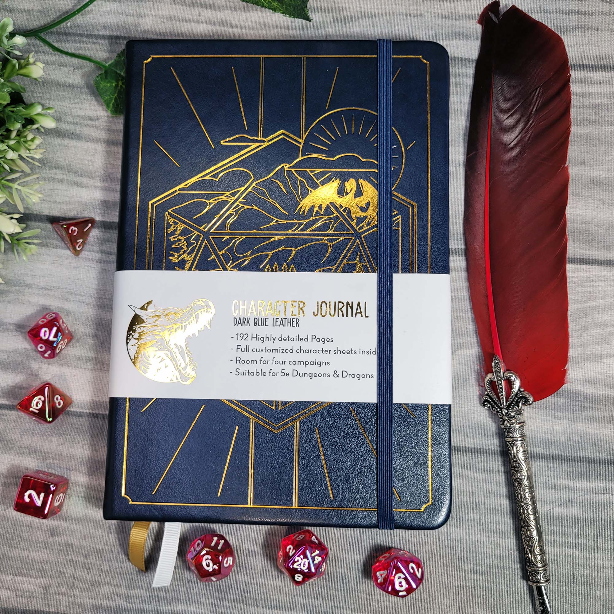 DnD 5e Player Journal blau