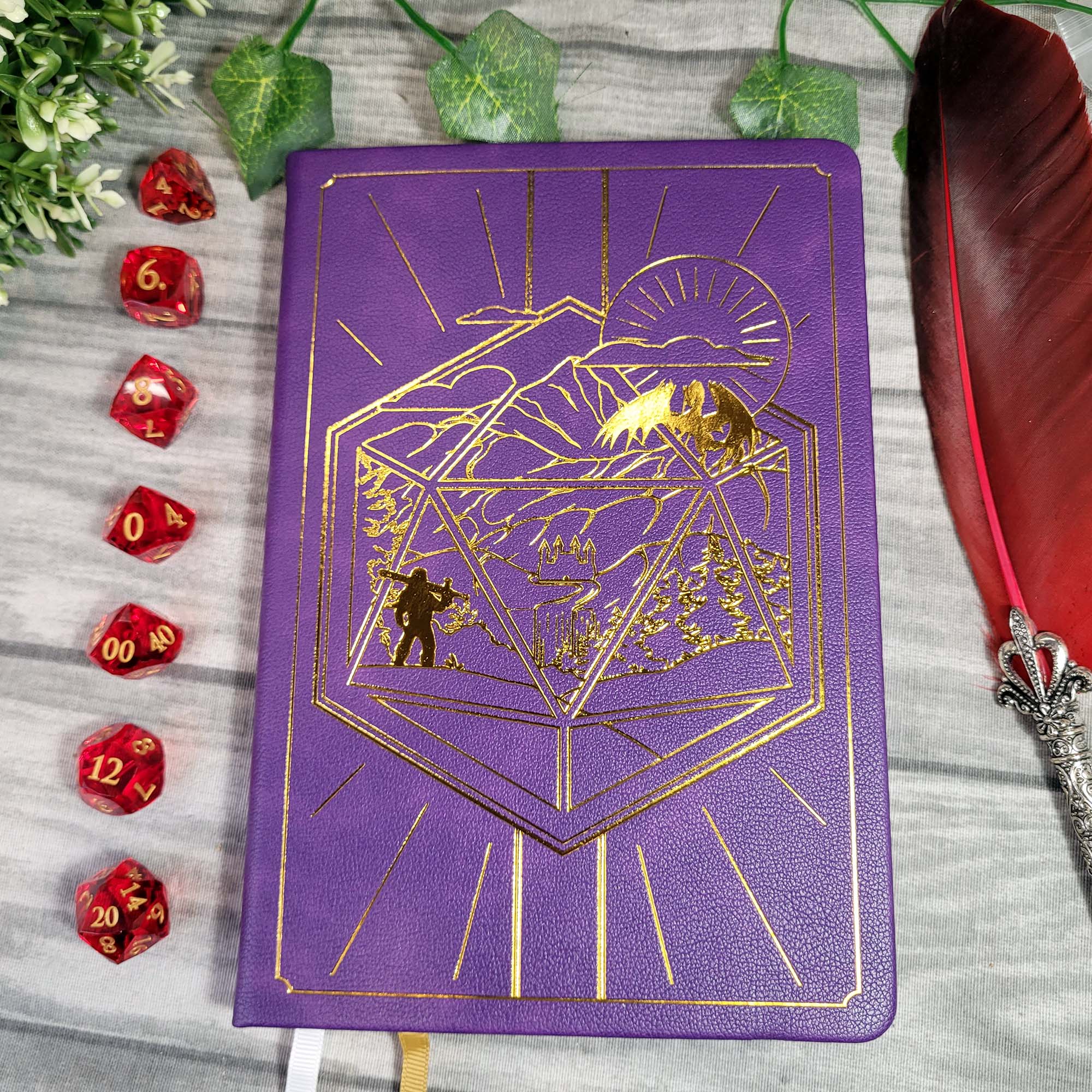 DnD 5e Player Journal lila - 2024 Edition