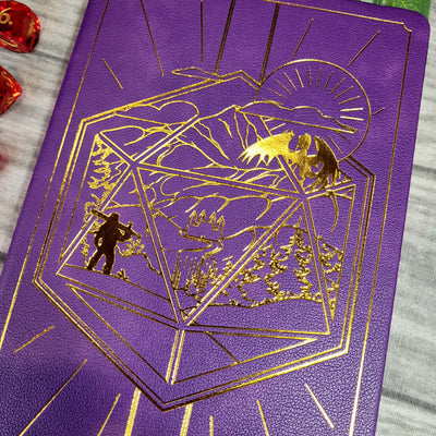 DnD 5e Player Journal lila - 2024 Edition