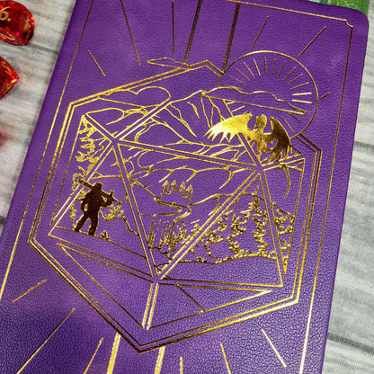 DnD 5e Player Journal lila - 2024 Edition