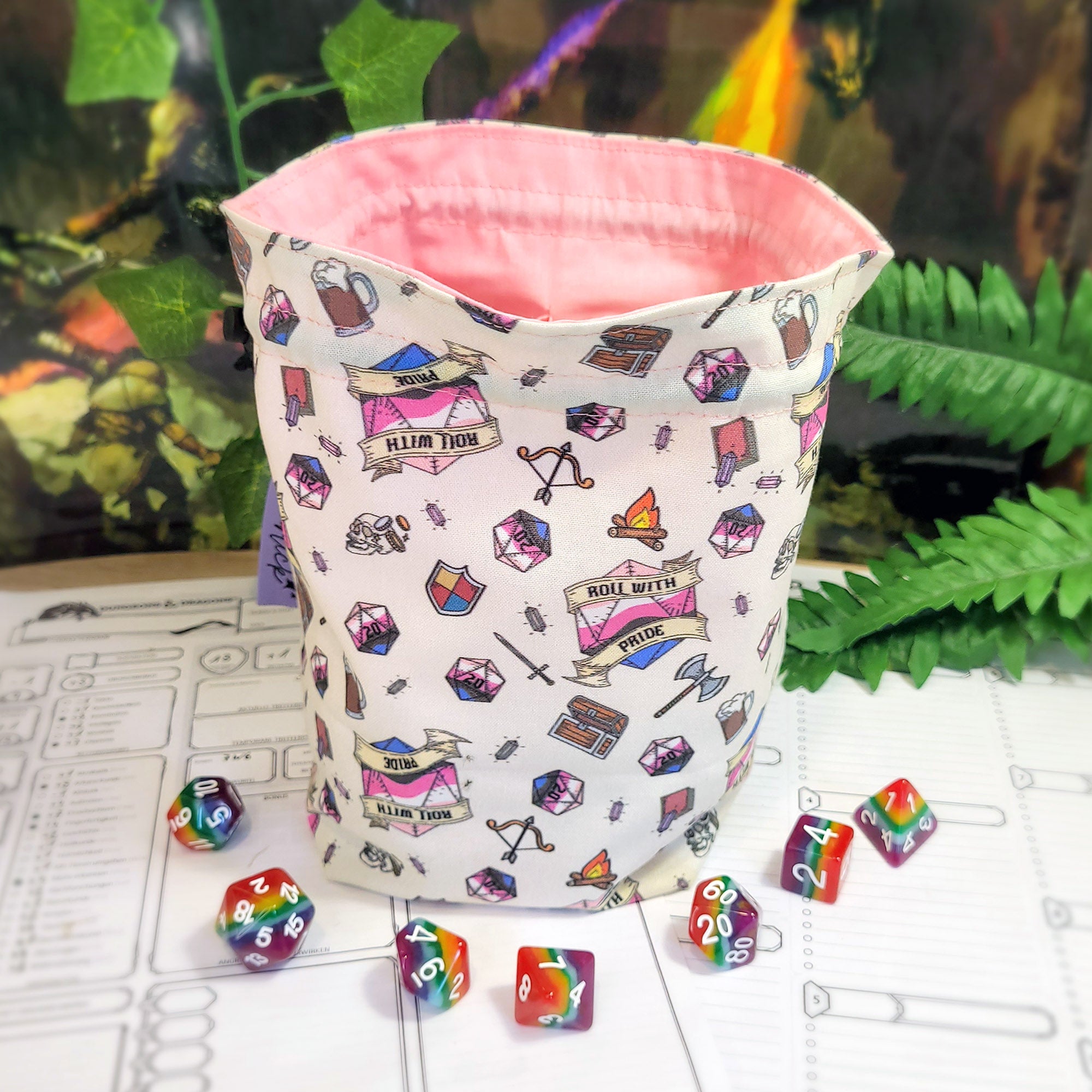 Genderfluid Pride Würfelbeutel XXL mit Unterteilungen